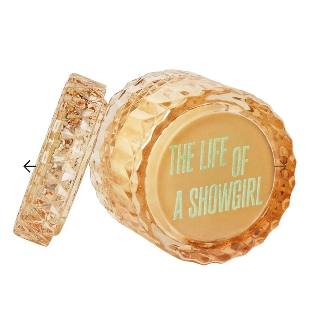 Taylor Swift Official Candle The Life of a Showgirl Orange Glass Mint TLOAS